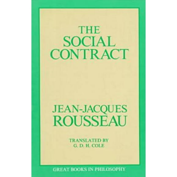 Pre-Owned The Social Contract (Paperback 9780879754440) by Jean-Jacques Rousseau
