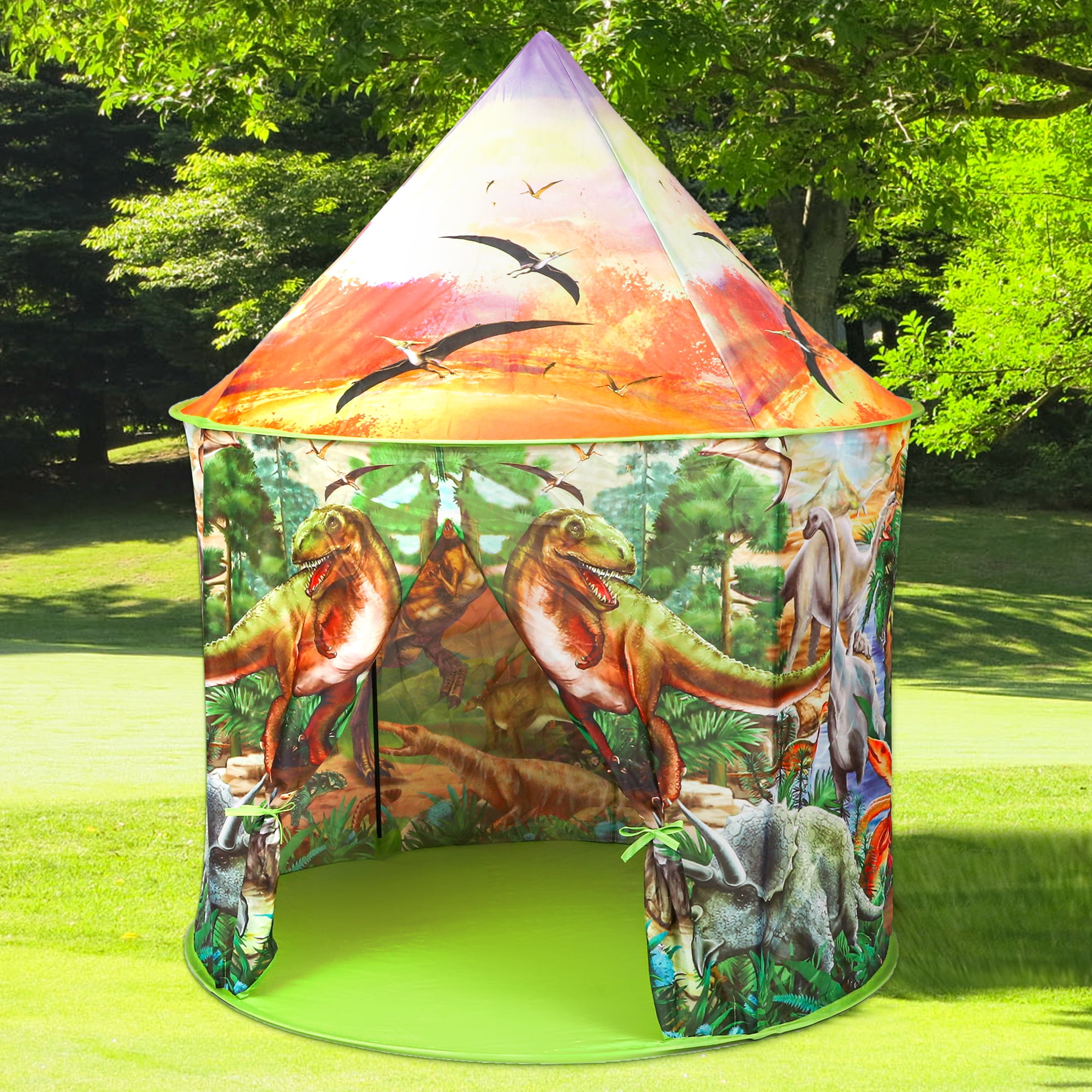 Flooyes Dinosaur Play Tent for Kids Spark Child's Imagination with this Colorful and Engaging