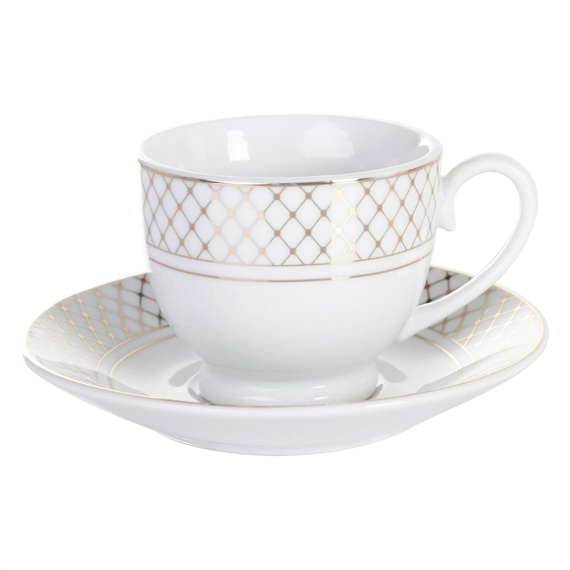 Juego De Tazas Decorativas Para Té Florencia Gold 12 Piezas