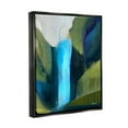thumbnail image 3 of Abstract Waterfall Layered Landscape Abstract Graphic Art Jet Black Framed Art Print Wall Art, 3 of 6