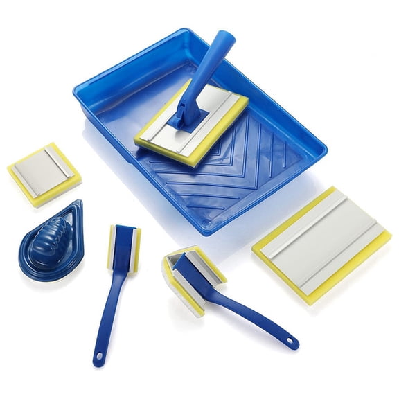 Paint Pad Set for Corner Walls & Ceilings,7-Inch Pad Painter with Refills, Large Corner Edger,Trim & Touch-Up,Pack of 8