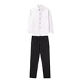 thumbnail image 6 of EnJoCho Boys Formal Suit Set Long Sleeve Shirt Dress Pants Wedding Outfit For Kids Classic School Events Two Piece, 6 of 6
