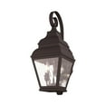 thumbnail image 4 of Livex Lighting Exeter 2 Light Outdoor Wall Lantern in Bronze, 4 of 9