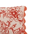 thumbnail image 3 of TOV Furniture Portia Orange Embroidered Cotton Flex 20 x 12 inch Accent Cushion, 3 of 5