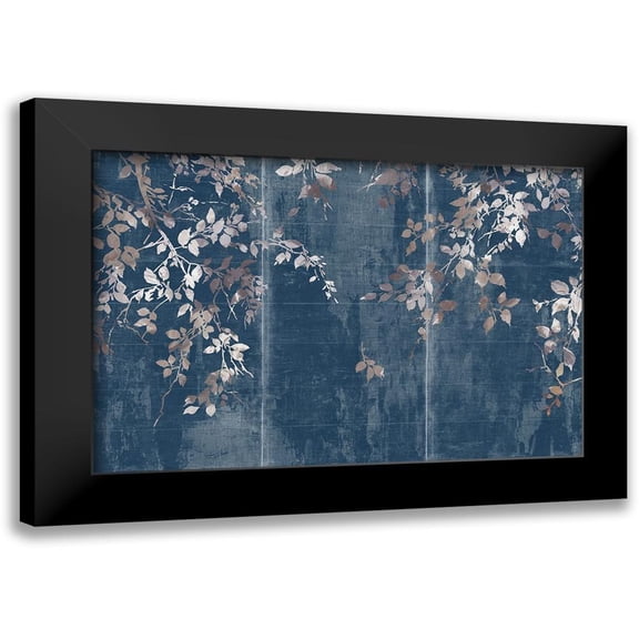Jensen, Asia 14x11 Black Modern Framed Museum Art Print Titled - Indigo Japanese Garden
