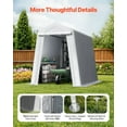 thumbnail image 4 of Compact 6x8 FT Waterproof Car Tent, Portable Outdoor Storage Shelter Canopy for Cars & Tools, 4 of 10