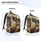 thumbnail image 2 of Balery American Wildlife Deer Forest Mochila Clásica Impresa Básica para Viaje, Mochila Escolar Resistente al Agua, Mochila de Lona con Correas Ajustables-Medium, 2 of 5