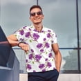 thumbnail image 5 of Daiia Orchids Flowers Pattern Men’s Polo Shirts,Solid Deck Shirt,Classic Fit, Breathable Cotton Polo for Casual and Sport Wear-Medium, 5 of 7