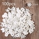 thumbnail image 2 of Copos de nieve de madera, Papá Noel, discos para proyectos de manualidades y decoración de bricolaje, decoración perfecta para esparcir durante las fiestas, juego de 100 miniadornos, 2 of 4