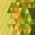 thumbnail image 1 of Ahgly Company Machine Washable Indoor Square Transitional Dark Yellow Green Area Rugs, 6' Square, 1 of 7