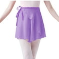 thumbnail image 3 of USSUMA Mesh Bandage Mini Dance Skirt High-Waist Pull-On Solid Color Tie Closure Lightweight Breathable Ballet Cover-Up For Dance Rehearsal Performance And Studio Practice, 3 of 5