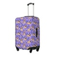 thumbnail image 2 of Bixox Washable Pugs and Flowers Printed Luggage Cover, Fashion Suitcase Protector Fits for Large luggage, 2 of 8
