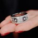 thumbnail image 3 of Anillos de banda para aliviar el estrés y la ansiedad, anillo mecánico giratorio para parejas de hombres (8), 3 of 5