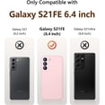 thumbnail image 3 of [3 in 1 for Samsung Galaxy S21 FE 5G Case, with Screen Protector, [Upgraded Enhanced Camera Protection][Microfiber Lining] Shockproof Liquid Silicone Phone Case. (Pink), 3 of 12