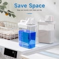 thumbnail image 3 of Tokokimo 2 Packs Laundry Powder Container, Laundry Detergent Dispenser with Lids, Laundry Scent Booster Beads Dispenser for Washing Powder, Soda Powder, Grain, 3 of 6