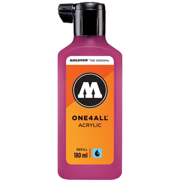 Molotow® ONE4ALL™ Acrylic Paint Marker Refill, Fuchsia Pink, 180mL Bottle