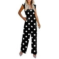 thumbnail image 1 of Combinaison Décontractée pour Femmes Printemps Été à Volants Taille Haute Combinaison Imprimée Pantalon Large, 1 of 6