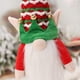 thumbnail image 4 of Inteprter Funda de botella de vino de felpa, ropa de elfo, árbol de Navidad, manga de botella de vino, sombrero de enano de champán, Kits de decoración para fiestas Rojo, 4 of 6