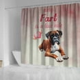 thumbnail image 4 of Every Fart is Love Note Boxer Guilty Face Happy Valentine's Shower Curtain Boxers Dog Lover Gifts Idea Waterproof Bathroom Bathtub Curtain - 01016, 4 of 5