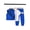 Blue, variant on 4pcs Boys Casual Clothes Set - Breathable Short Sleeve T-shirt, Stylish Sleeveless Vest, Practical Cargo Pants, and Convenient Crossbody Bag For Outwear Brown