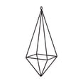 thumbnail image 2 of Geometric Air Plant Holder with Hanging Chain, Metal Hanging Tillandsia Holder, 3 Different Size Macrame Plant Holder, for Small Air Plants Indoor Garden Wall Decor, 2 of 6