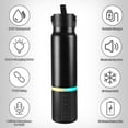 thumbnail image 2 of FGY Bluetooth Speaker Bottle 20oz Black 304 Stainless Steel Water Bottle with Rechargeable Speaker & RGB Lighting, 2 of 6