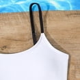 thumbnail image 6 of ATOGUTA Kid Girls Swimsuit Spaghetti Strap Cute Bikini High Waisted Bathing Suit Swimwear Size 6-15, Black, 6 of 6