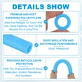 thumbnail image 3 of Uxcell Pipe Insulation Foam Tube, Pool Noodles Foam Tubing Covers for Swimming Pool Handle Heat Preservation Sleeve Blue 1-1/4" (32mm) ID x 3.3FT x 2-1/16" OD, 3 of 7