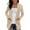 Khaki, variant on MIASHUI Women's Lightweight Knit Cardigan Solid Color Simple Open Front Comfort Jacket with Pockets Autumn Casual Wear Khaki,XXL