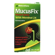 Angle View: Naturalcare Products Inc MucusFix Nasal Spray 0.5 Ounce