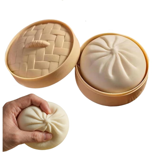 Peluche antiestrés gigante de dumpling, suave y jumbo