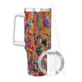 thumbnail image 2 of Vaso de acero inoxidable Bugs Bunny Ice King de 40 oz (con asa y pajita), para viaje en automóvil, 2 en 1, con tapa, 2 of 8