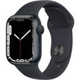 thumbnail image 1 of Restored Apple Watch Series 7 (GPS, 41mm) Midnight Aluminum Case with Midnight Sport Band - 12 Hour Battery Life, 1 of 1