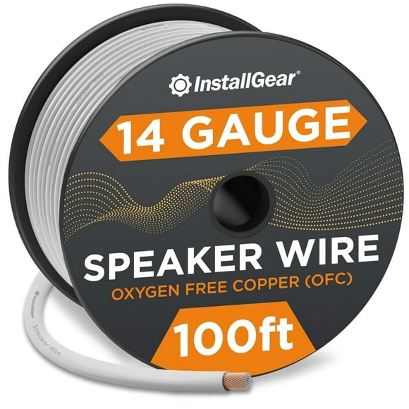Versatile 14 Gauge White Speaker Wire Cable for Outdoor and Marine Use 100ft