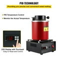 thumbnail image 5 of VEVOR 3KG Digital Electric Melting Furnace, 1750W Gold Smelter with Graphite Crucible for Melting Gold, Silver, Copper, 5 of 12