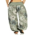 thumbnail image 3 of Pantalon Sarouel à Taille Froncée pour Femmes avec Imprimé Floral, 3 of 8