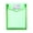 Green, variant on 1Pc Plastic File Envelope Letter Size, Expanding Poly Document Folder with Stitched Cloth Edges & Snap Button, Waterproof Clear File Wallet, Yellow