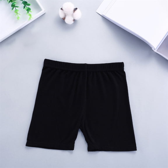 XXWXYD Girls Dance Biker Shorts Cartwheel Athleti𝖼 Underdress Pants Multi-Color Solid Stretc𝗁 Comfort for Toddler Kids 1-10 Years