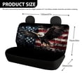 thumbnail image 4 of POLERO American Flag Eagle Print Car Seat Covers with SUV Truck, Easy to Install Waterproof Backseat Protectors(2 Pcs Set), 4 of 7