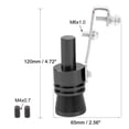 thumbnail image 3 of 2pcs S Size Black Universal Turbo Sound Whistle Muffler Exhaust Pipe Car Roar Maker, 3 of 8