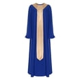 thumbnail image 3 of RUNQHUI Women’s Choir Robe Roman Cassock Flared Long Sleeves Pulpit Robe and Pastor Royal Blue XL, 3 of 5