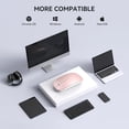 thumbnail image 7 of RaceGT USB C Wireless Mouse for MacBook Pro/Air, Rechargeable Portable Silent Mouse for Laptop, USB C & USB A Dual Mode Receiver Cordless Mice for MacBook, Mac, PC, Chromebook, Multi-Device-Rose Gold, 7 of 7
