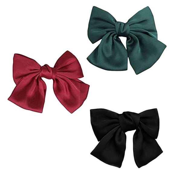 Soimiss Metal Bow Hair Clip Hair Accessories Bow Knot Women Christmas 3pcs