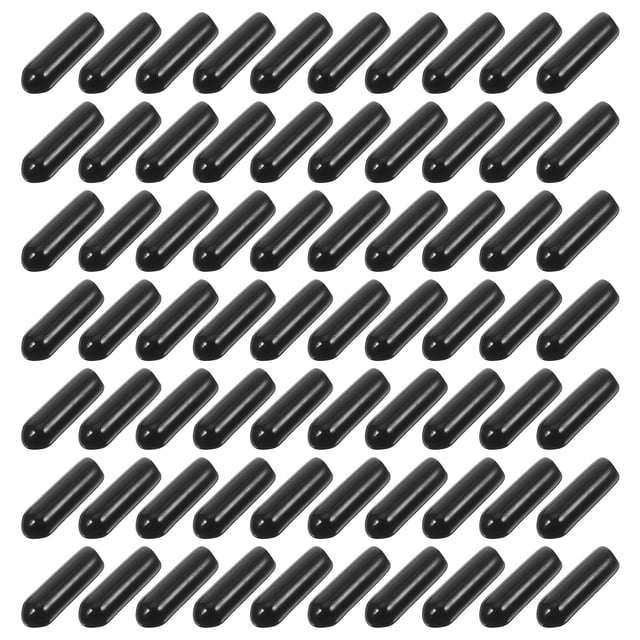 COMPUKAS 250pcs Flexible Hook Tip Pegboard Accessory Caps Pvc Thread Safety Covers Bolt For Workshop Tools