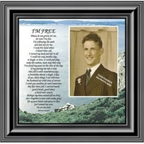 I'm Free, Love One’s in Heaven, Sympathy or Condolence Memory Photo Frame, 10x10 6789