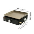 thumbnail image 6 of VEVOR Countertop Commercial Gas Griddle Flat Top Grill Hot Plate Restaurant, 6 of 7
