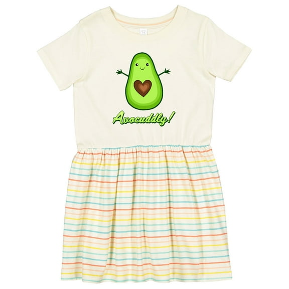 Inktastic Avocuddly Cute Avocado Girls Toddler Dress