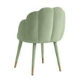 thumbnail image 4 of TOV Furniture Gardenia Tufted Moss Green Velvet Dining Chair with Gold Tipped Legs, 4 of 4