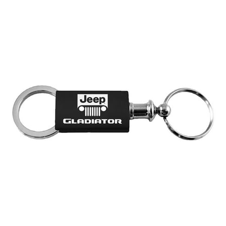 Jeep Gladiator Keychain & Keyring - Black Valet