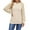 Khaki, variant on UVN Sweatshirts for Women Crewneck Cable Knit Sleeve Sweaters Casual Fall Tunic Tops